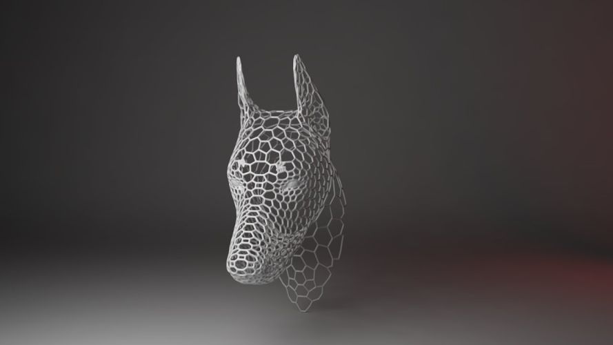 busto doberman voronoi