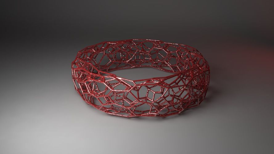 pulsera icosaedro truncado voronoi